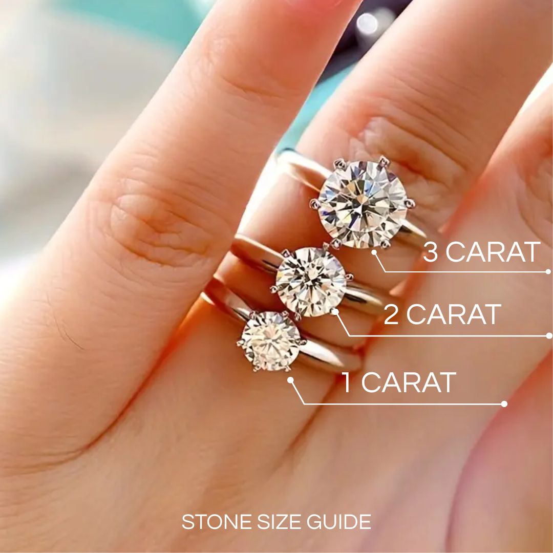 Anello solitario classico