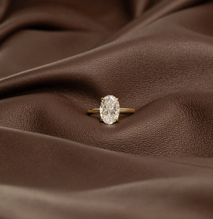 Oval Solitaire Ring