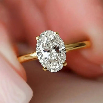 Oval Solitaire Ring